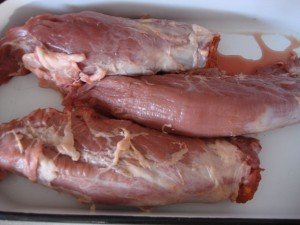 Kolbásszal töltött hús