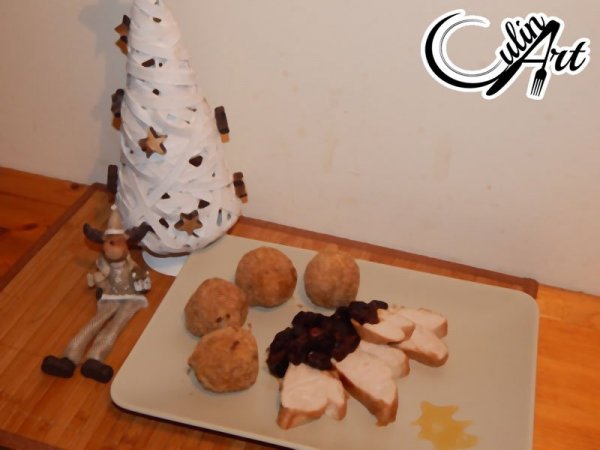 Pulykasült aszalt szilvás raguval és gesztenyés rizsgolyóval